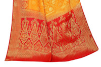 iZibra Women's  Pure Kanjivaram Silk Sraee Kanchipuram Pattu Sarees With Blouse Piece (kismat-2 paithani)