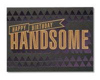 American Greetings Birthday Card for Him (Handsome) Dark Grey