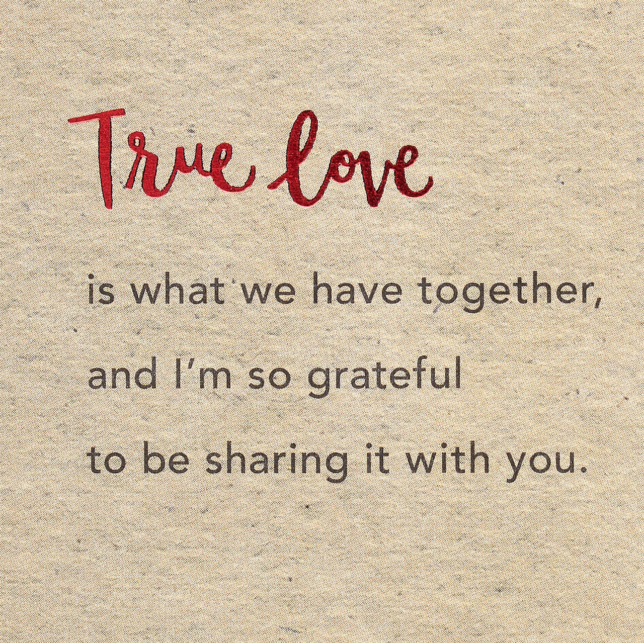 American Greetings Romantic Card (True Love) True Love