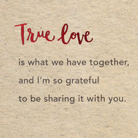 American Greetings Romantic Card (True Love) True Love