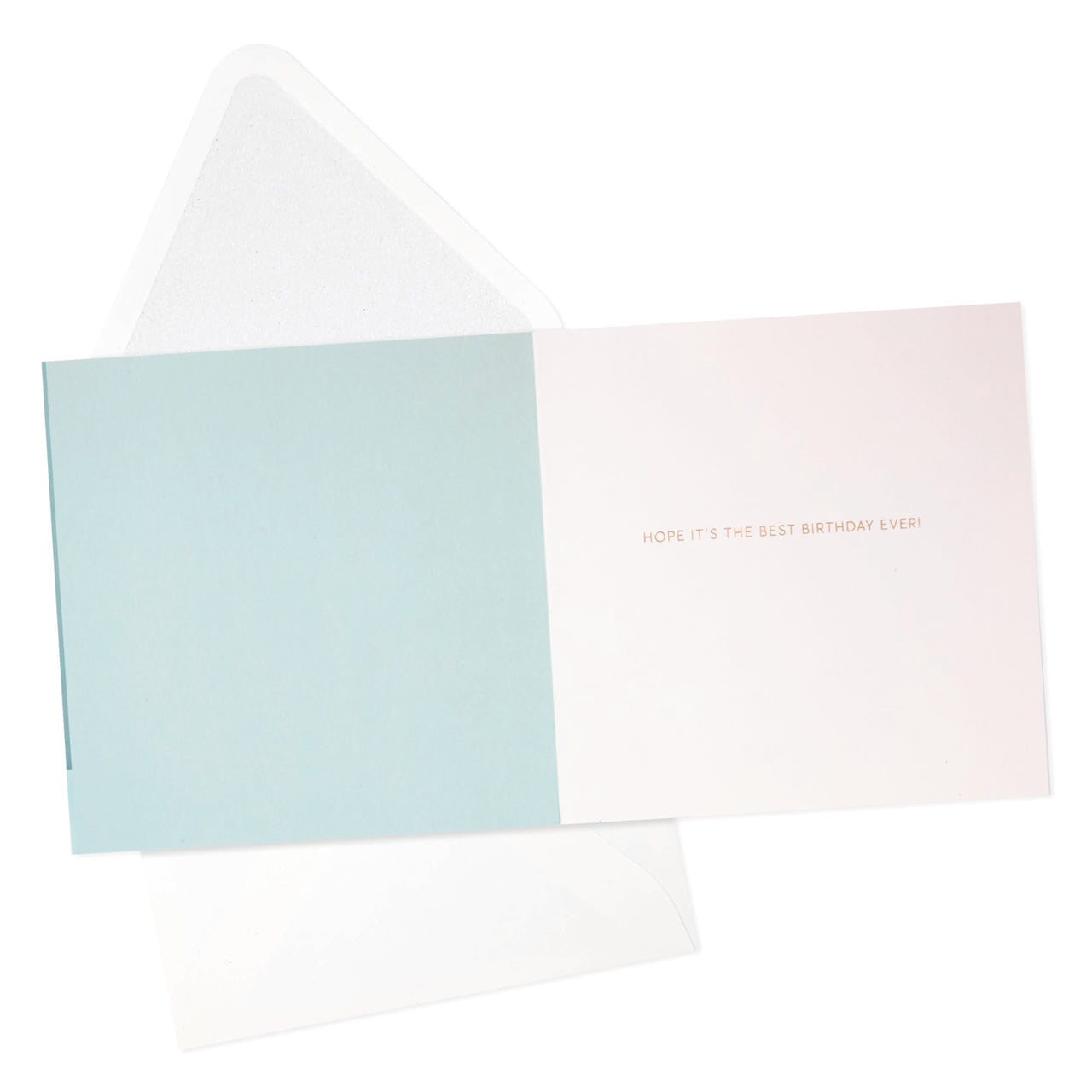 Hallmark Signature Birthday Card (Best Birthday Ever) Light Blue