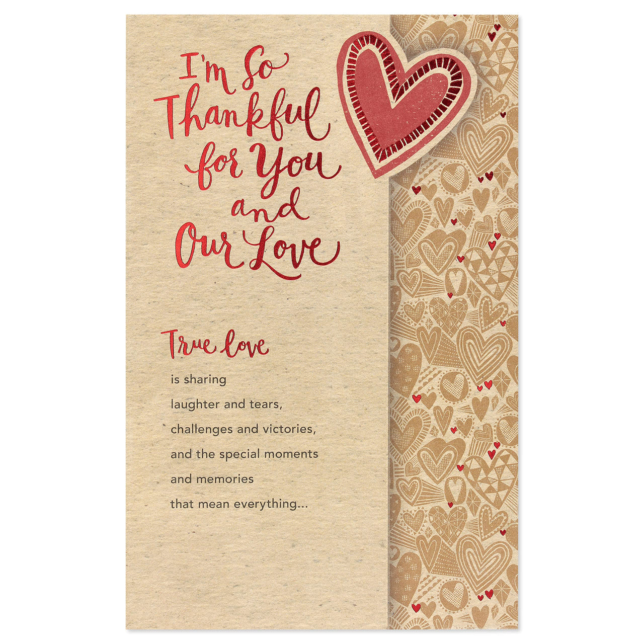 American Greetings Romantic Card (True Love) True Love