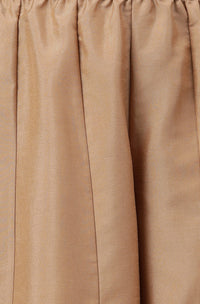 Janasya Women's  Red Velvet Kurta With Palazzo and Dupatta