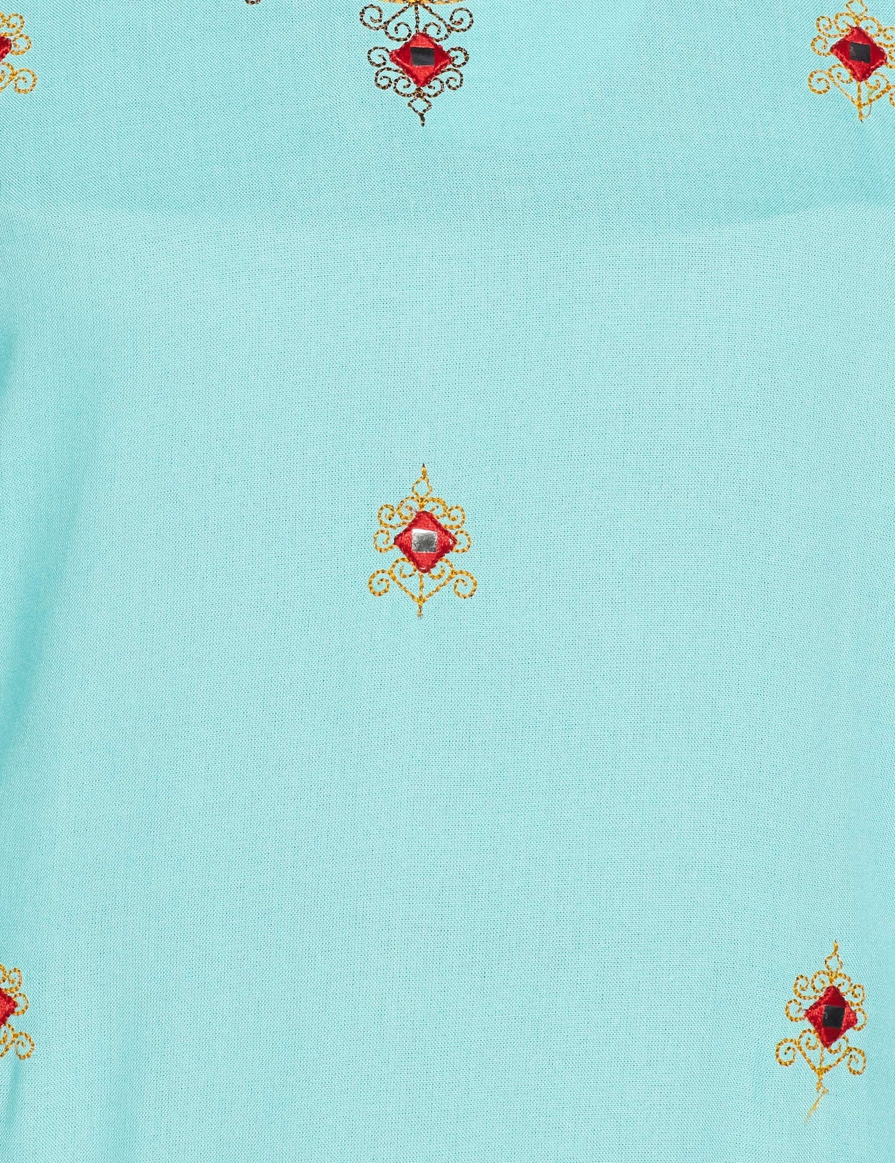 Ayukta Women's  Rayon Embroidery Straight Kurti