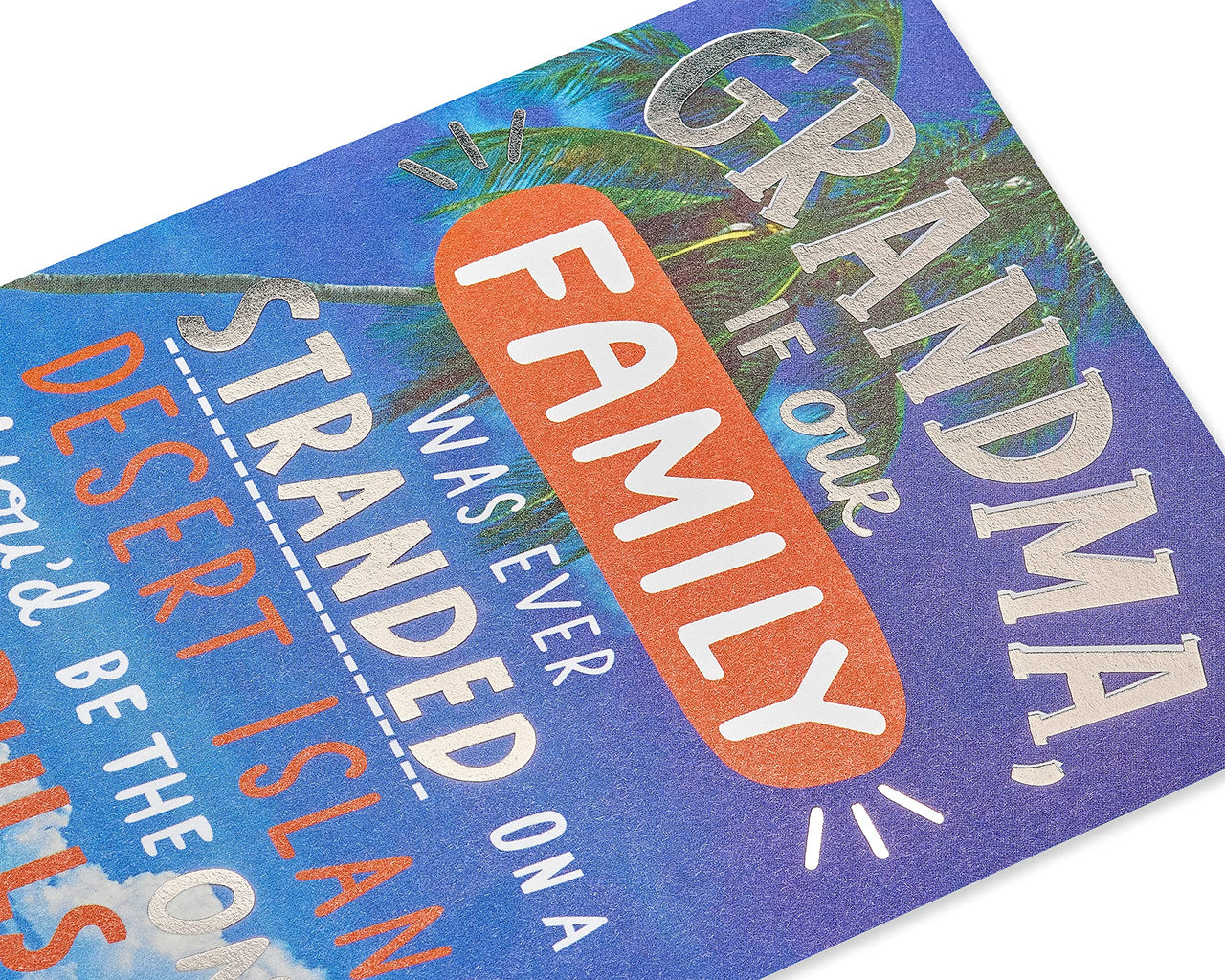 American Greetings Funny Birthday Card for Grandma (Desert Island) Desert Island