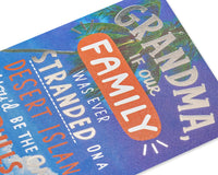 American Greetings Funny Birthday Card for Grandma (Desert Island) Desert Island