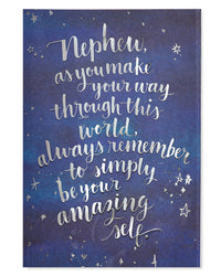 American Greetings Birthday Card for Nephew (Be Your Amazing Self)