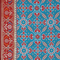 KAPAAHA Women's  Woven Silk Blend Patola Dupatta/Chunni