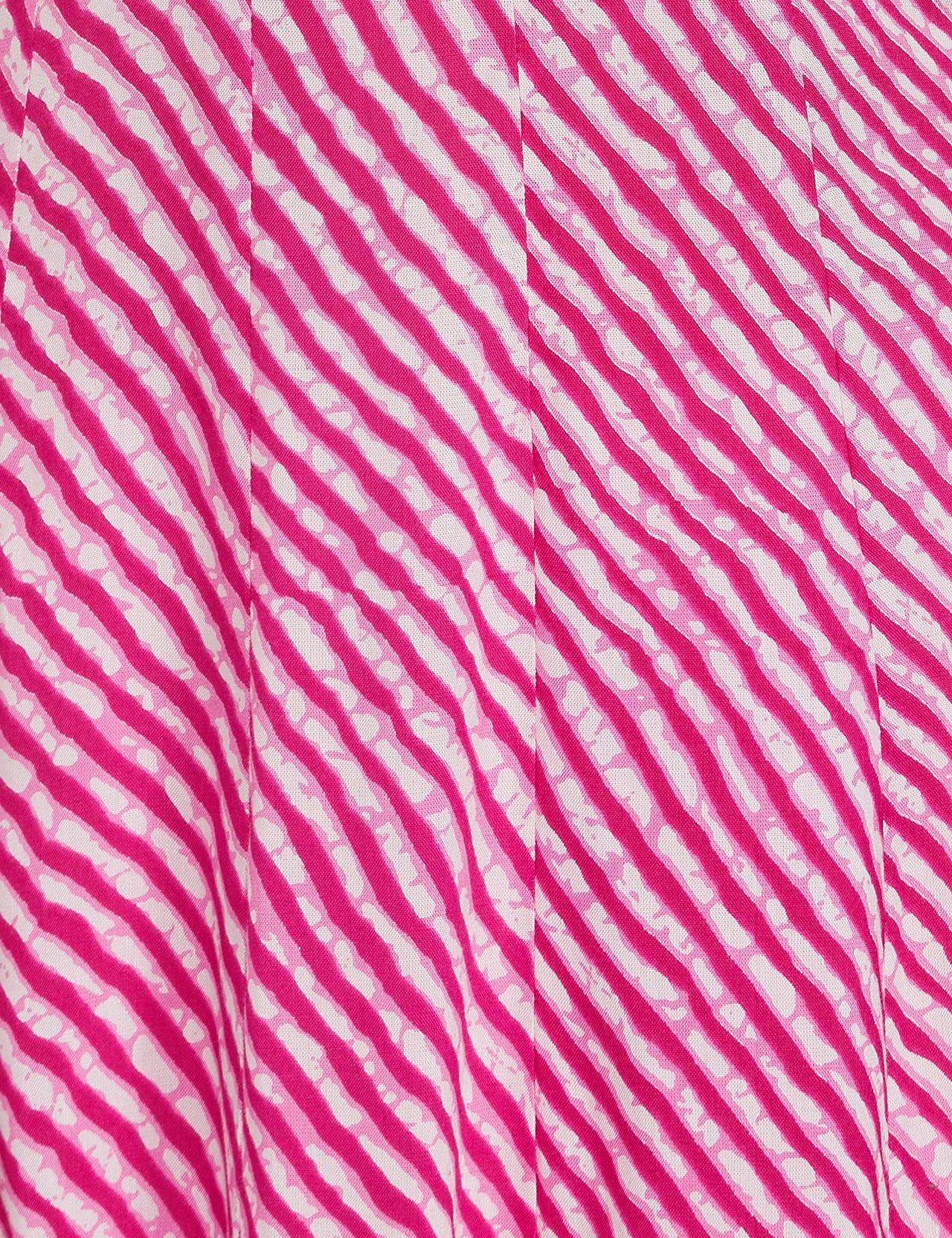 YUFTA Women Green & White Lehariya Print A-Line Kurta