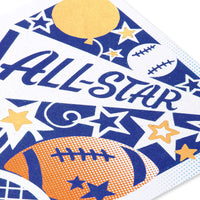 American Greetings Birthday Card for Boy (All-Star Guy) Sport Icons w Ltg