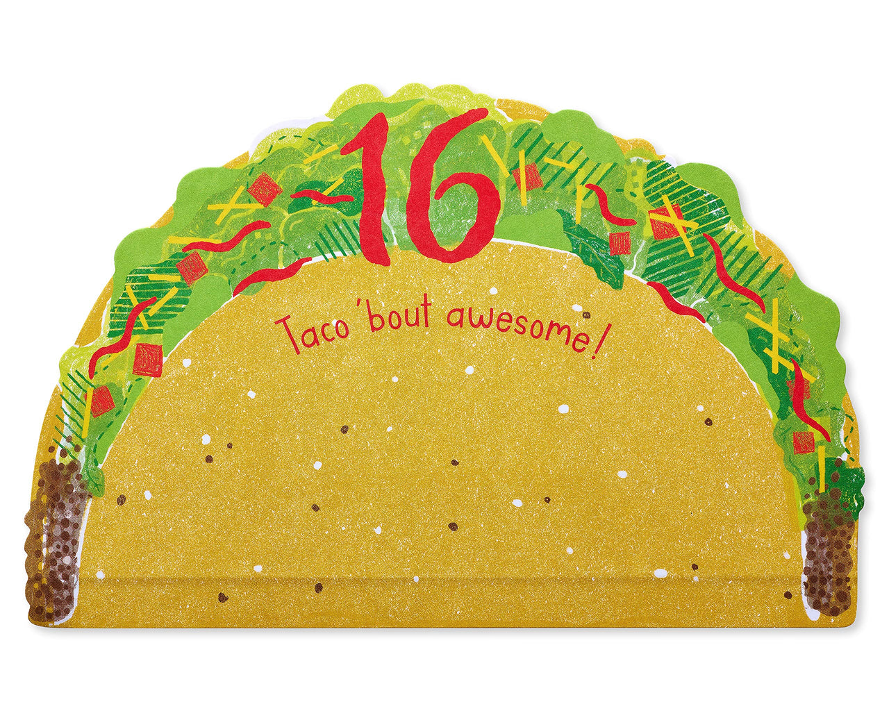 American Greetings 16th Birthday Card (Taco 'Bout Awesome) Taco 'Bout Awesome