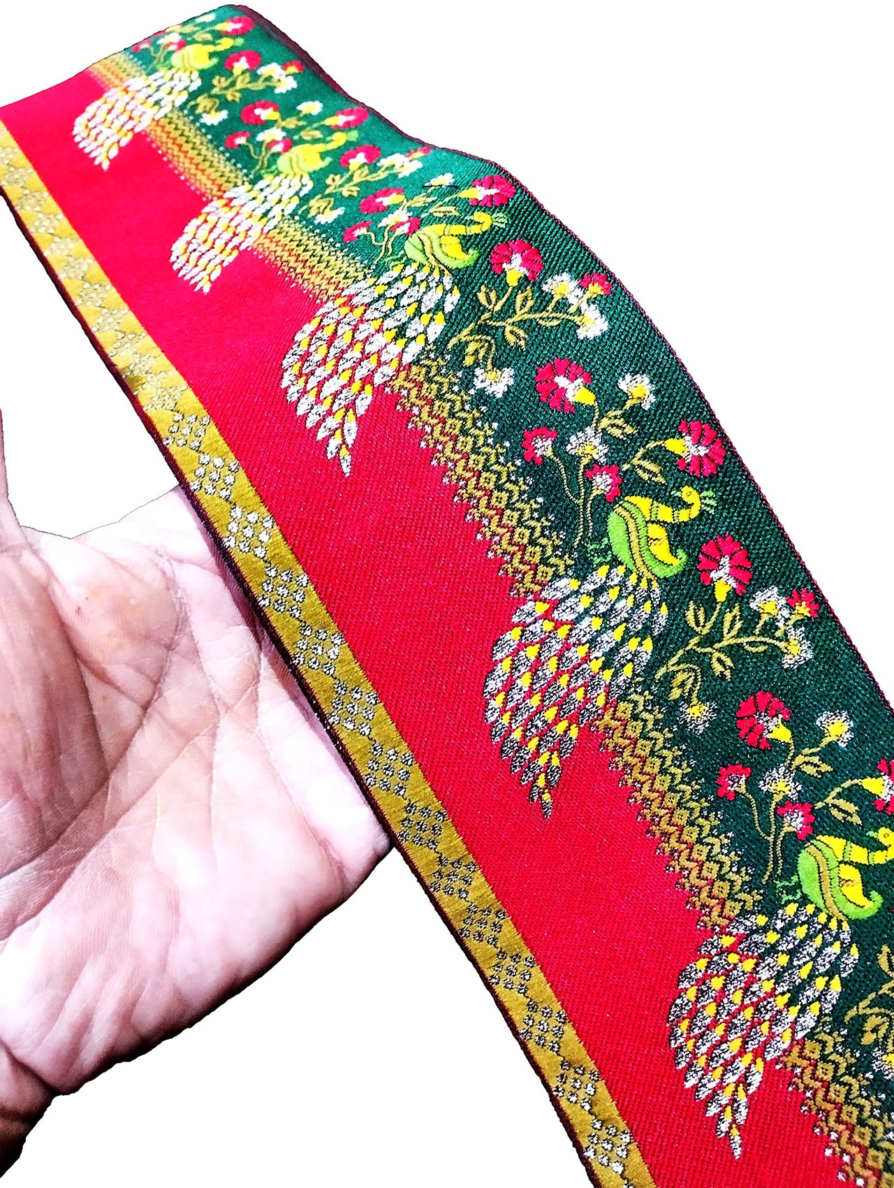 CARTZEYE Women's  Saree Falls Lace Border Reel Jacquard Woven Heavy Design Work for Saree, Kurti, Dresses, Bandhani, Lehenga, Decorative Ribbon