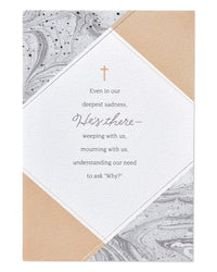 American Greetings Religious Sympathy Card (He's  There) He's  There