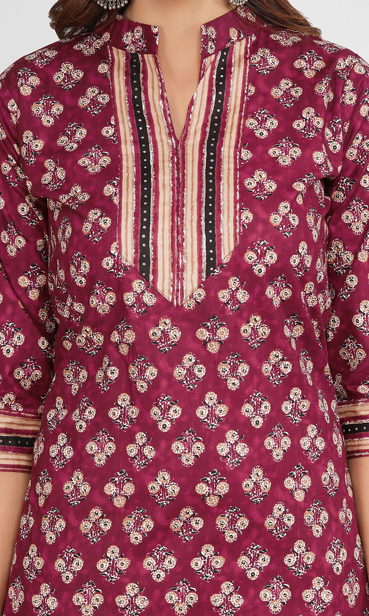 Ratan Women’s Cotton Readymade Salwar Suit Set. Printed Kurti Palazzo Set Latest