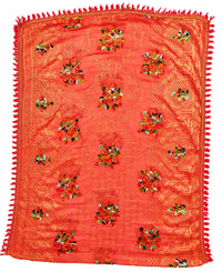 AAHIRA Women Jam Cotton Unstitched Salwar Suit Dress Material With Heavy Embriodery And Phulkari Dupatta(Free Size, Vidhya)