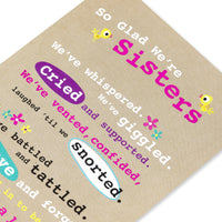 American Greetings Birthday Card for Sister (We're Sisters) We're Sisters