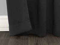 Sun Zero Easton Energy Saving Blackout Rod Pocket Curtain Panel, 40