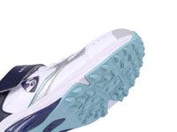SG ARMOUR STUD Cricket Shoes In White/Navy/Teal – Your Ultimate Cricket Companion