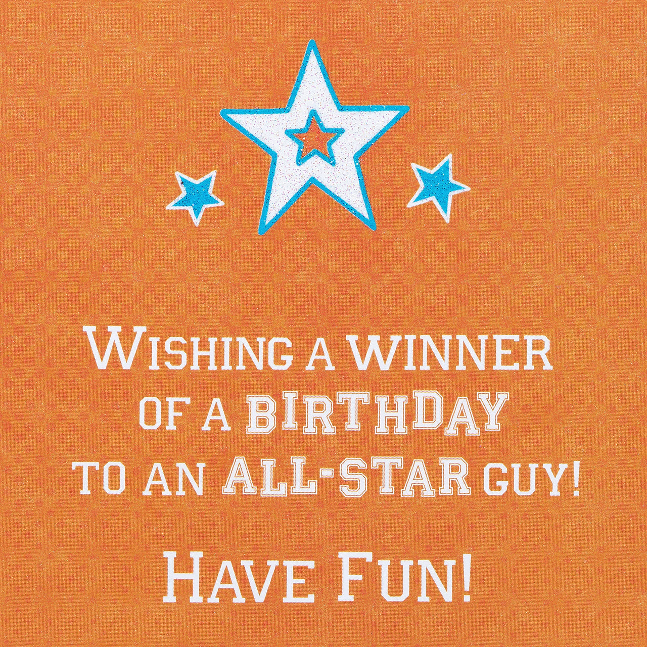 American Greetings Birthday Card for Boy (All-Star Guy) Sport Icons w Ltg