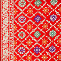 Kapaaha Women's  Woven Silk Blend Banarasi Zari Dupatta/Chunni, Width 45 Inch, Length 2.5 Meter