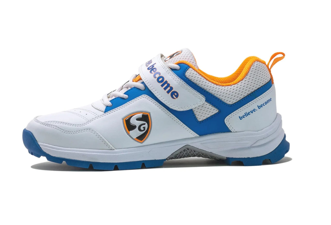 SG CENTURY 6.0 Cricket - Sleek Design In White/Royal Blue/Orange For Optimal Performance