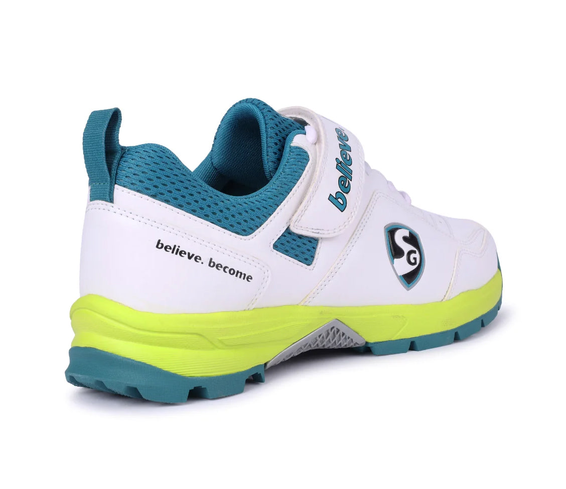 SG CENTURY 6.0 Cricket - Sleek Design In White/Sea Green/Fluo Green For Optimal Performance