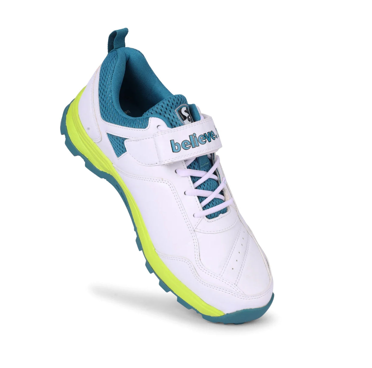 SG CENTURY 6.0 Cricket - Sleek Design In White/Sea Green/Fluo Green For Optimal Performance