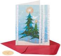 Papyrus Christmas Cards Boxed with Envelopes, Peace and Happiness, Glitter-Free Snowbird (20-Count)