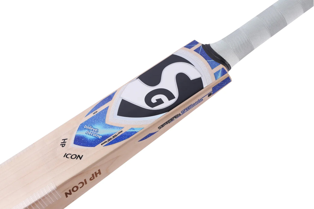 SG HP ICON English Willow Cricket Bat (Hardik Pandya Series), Short Handle