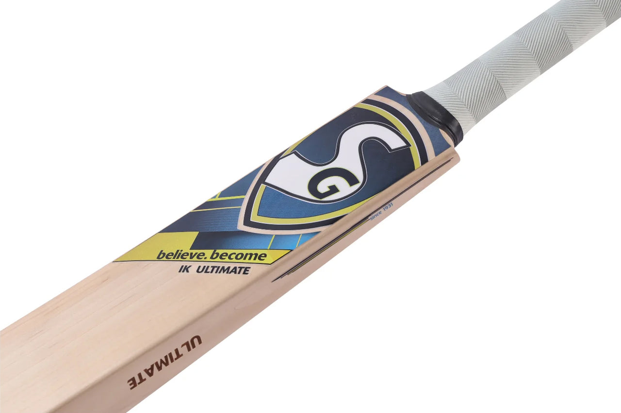 SG IK Ultimate English Willow Cricket Bat (Ishan Kishan Series), Short Handle