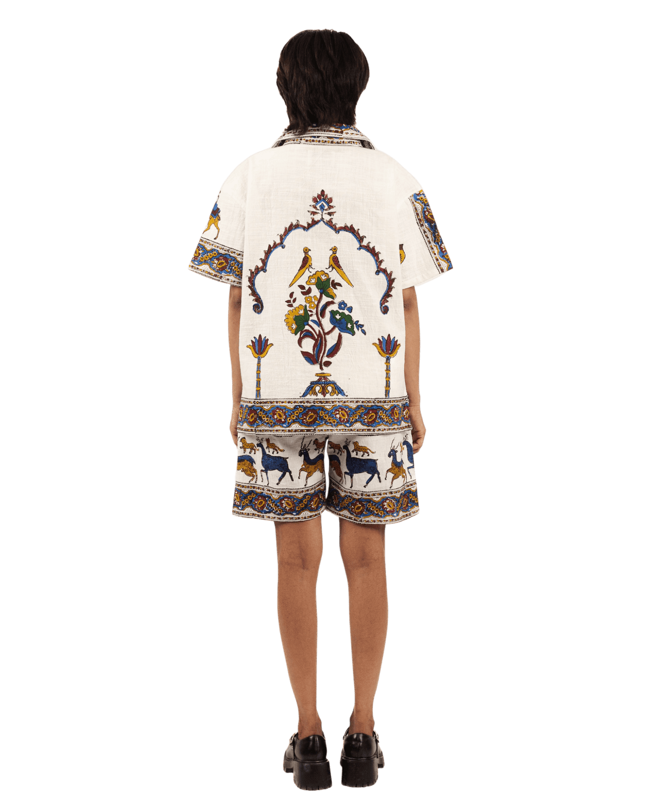 Raastah - "desert Bloom" Block Print Button Down