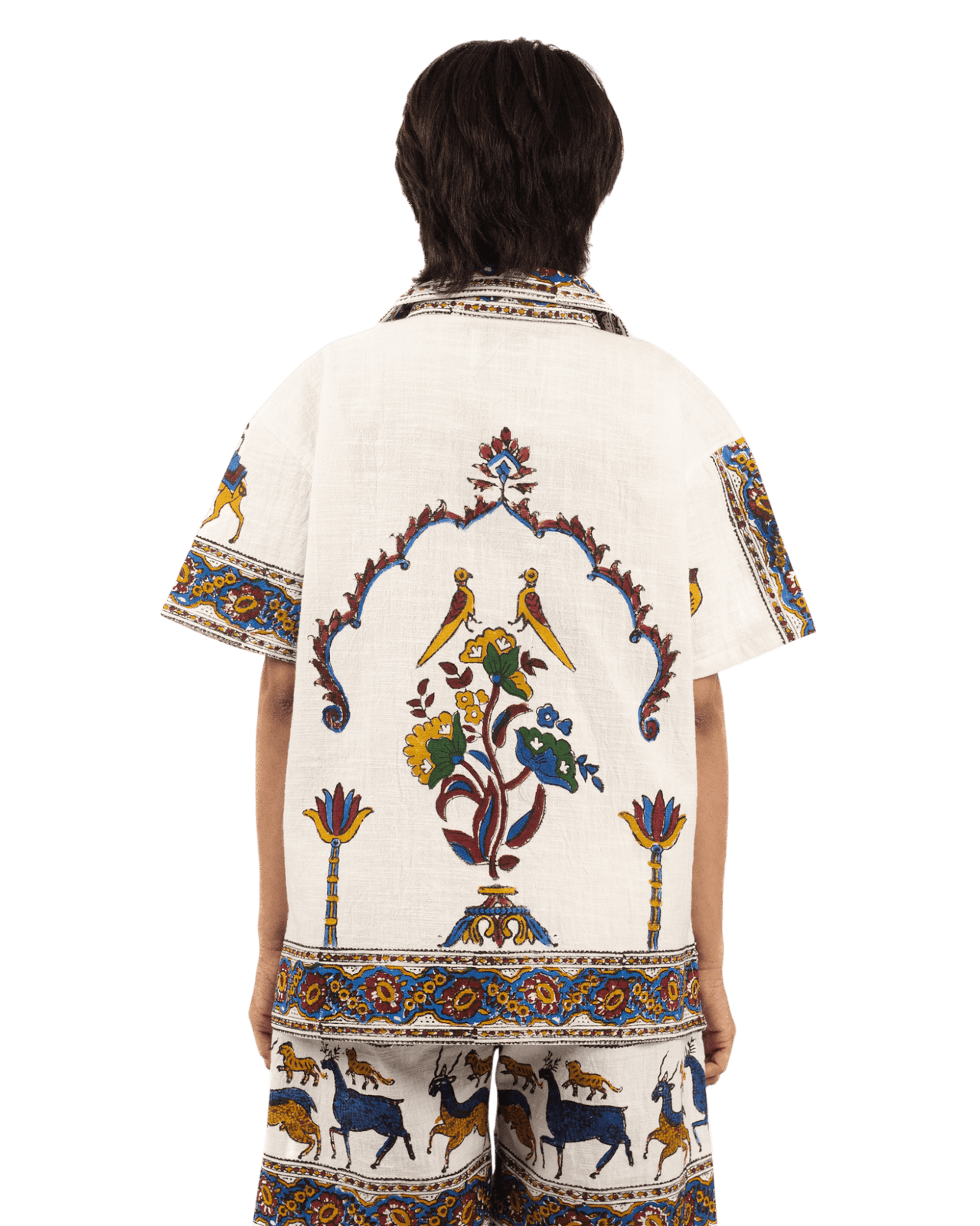 Raastah - "desert Bloom" Block Print Button Down