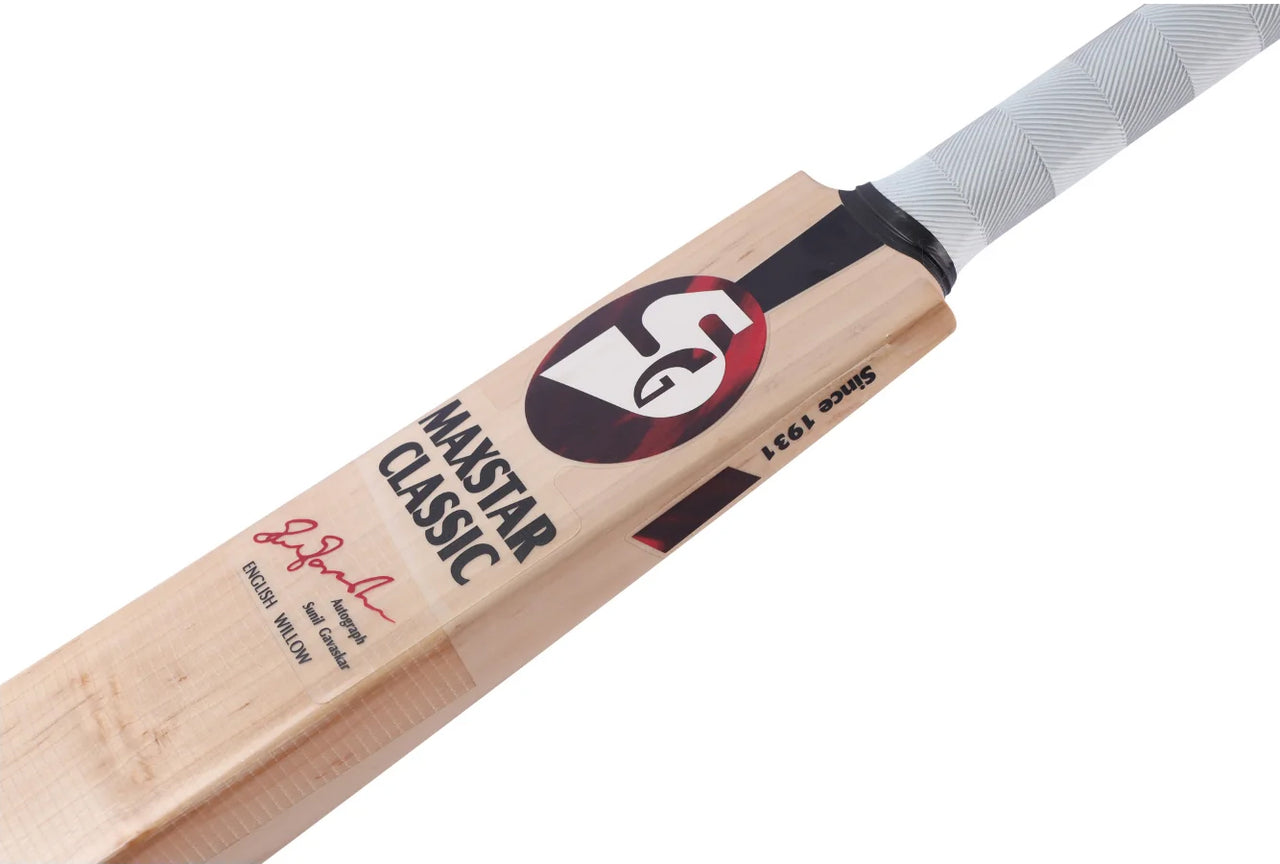 SG Maxstar Classic English Willow Cricket Bat, Short Handle