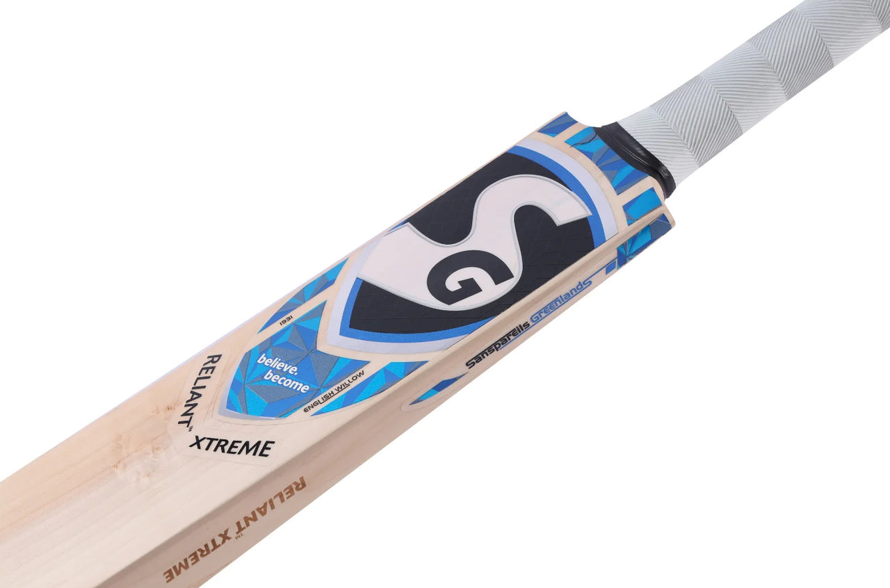 SG Reliant Xtreme English Willow Cricket Bat, Short Handle