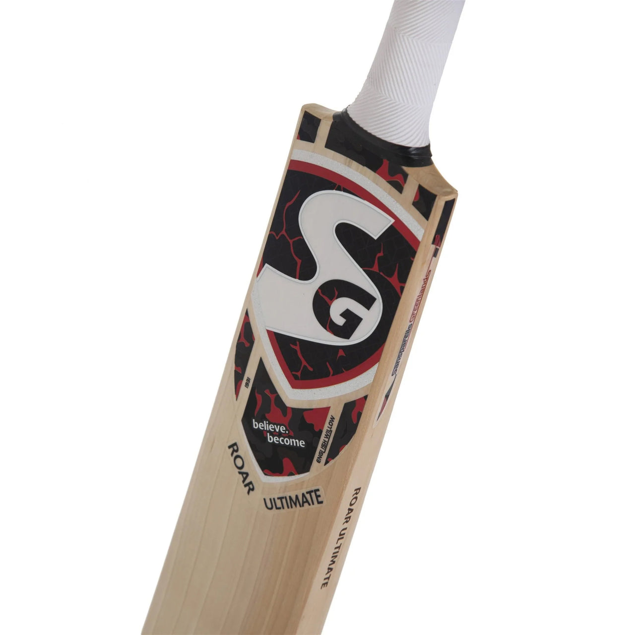 SG Roar Ultimate English Willow Cricket Bat, Short Hnadle