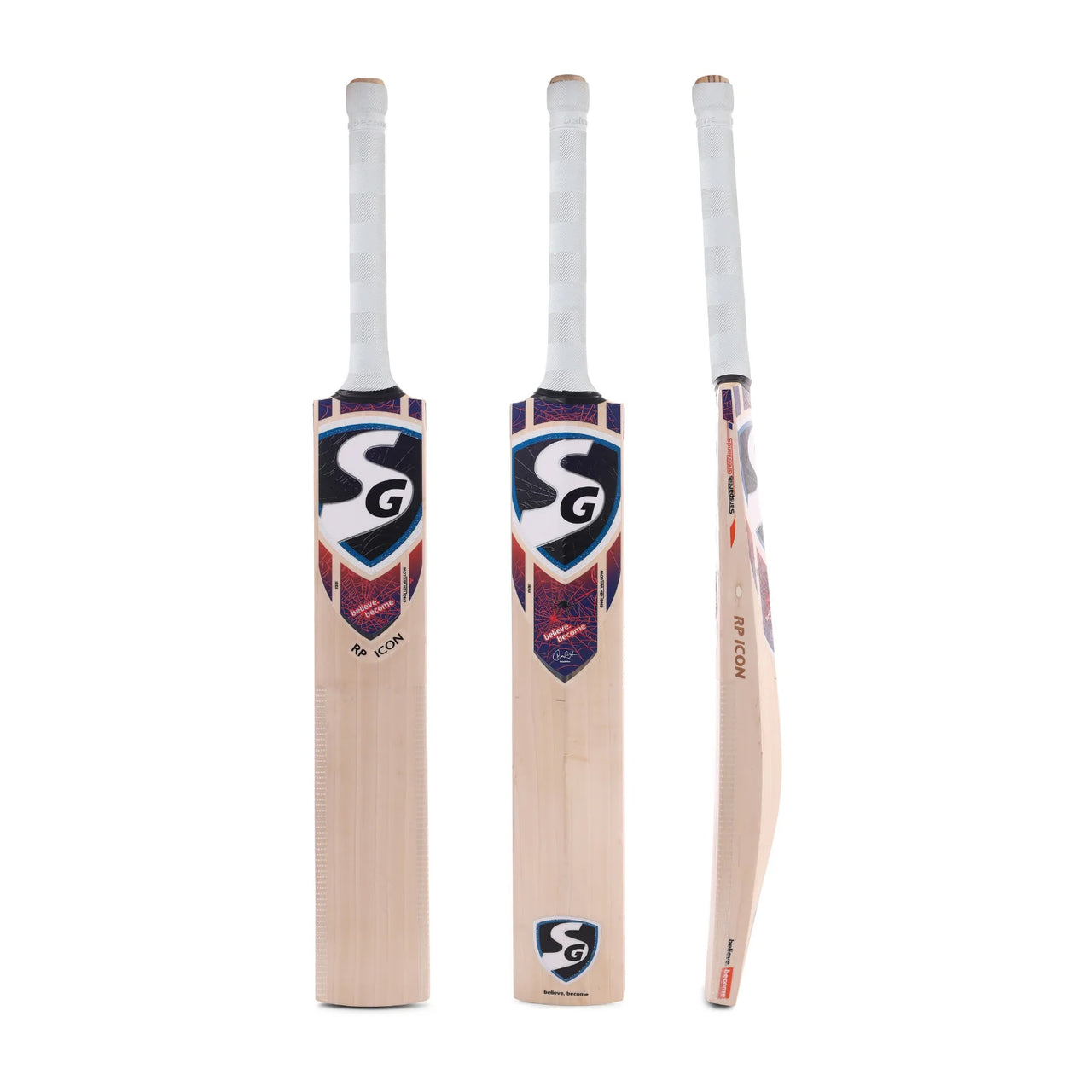 SG RP Icon English Willow Cricket Bat (Rishabh Pant Series), Short Handle