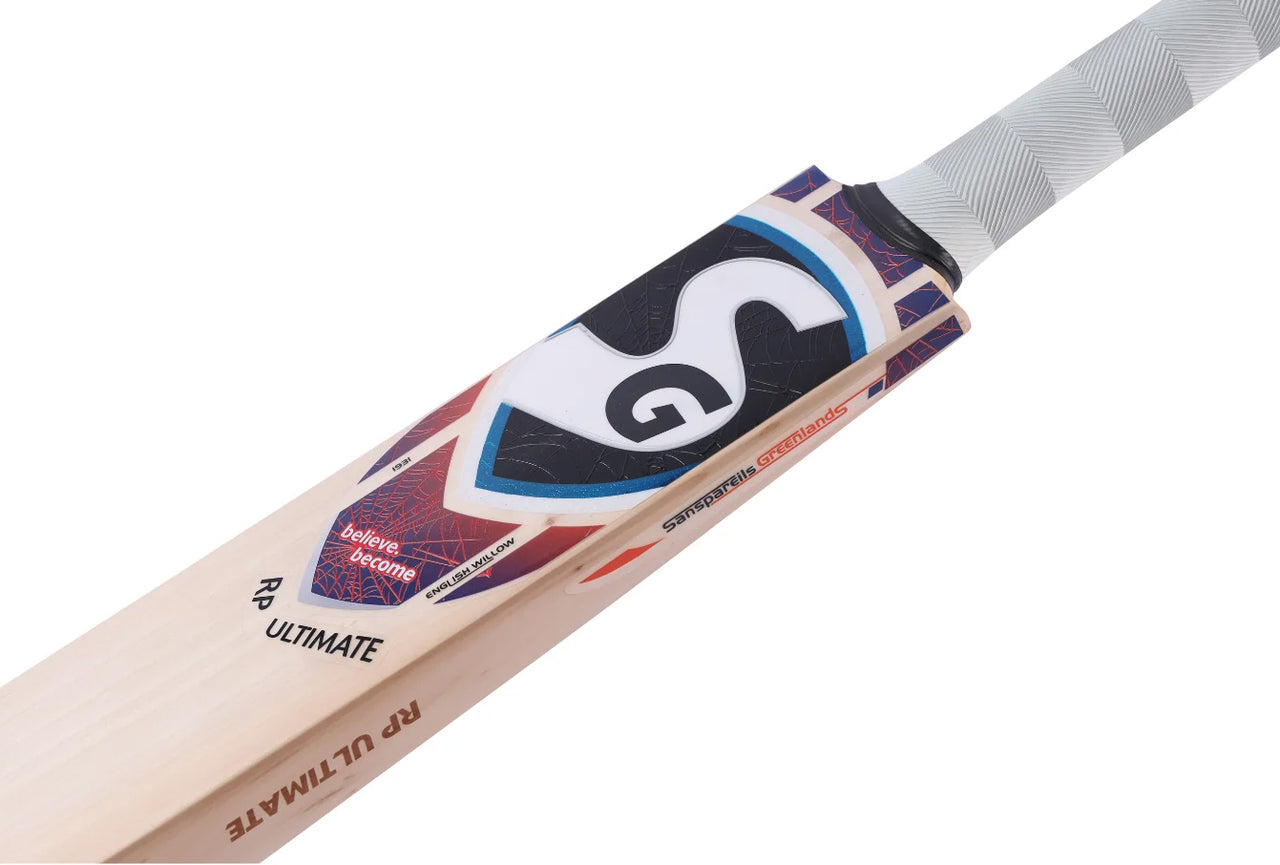 SG RP Ultimate English Willow Cricket Bat (Rishabh Pant Series), Short Handle