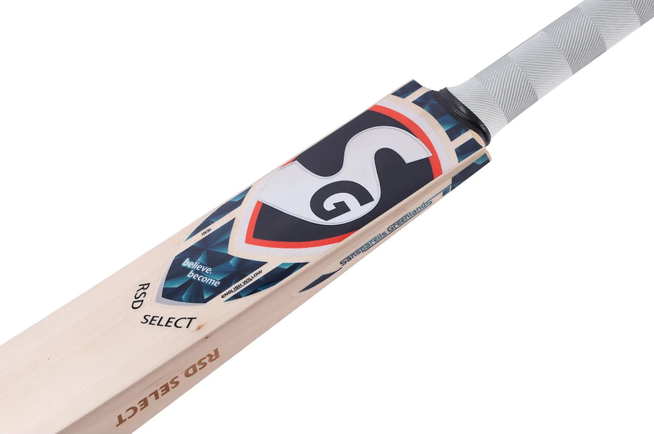 SG RSD® Select English Willow Cricket Bat, Short Handle