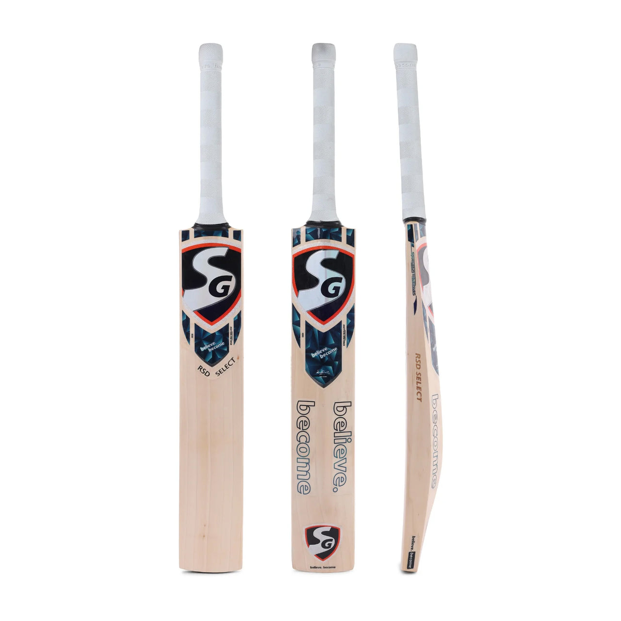 SG RSD® Select English Willow Cricket Bat, Short Handle