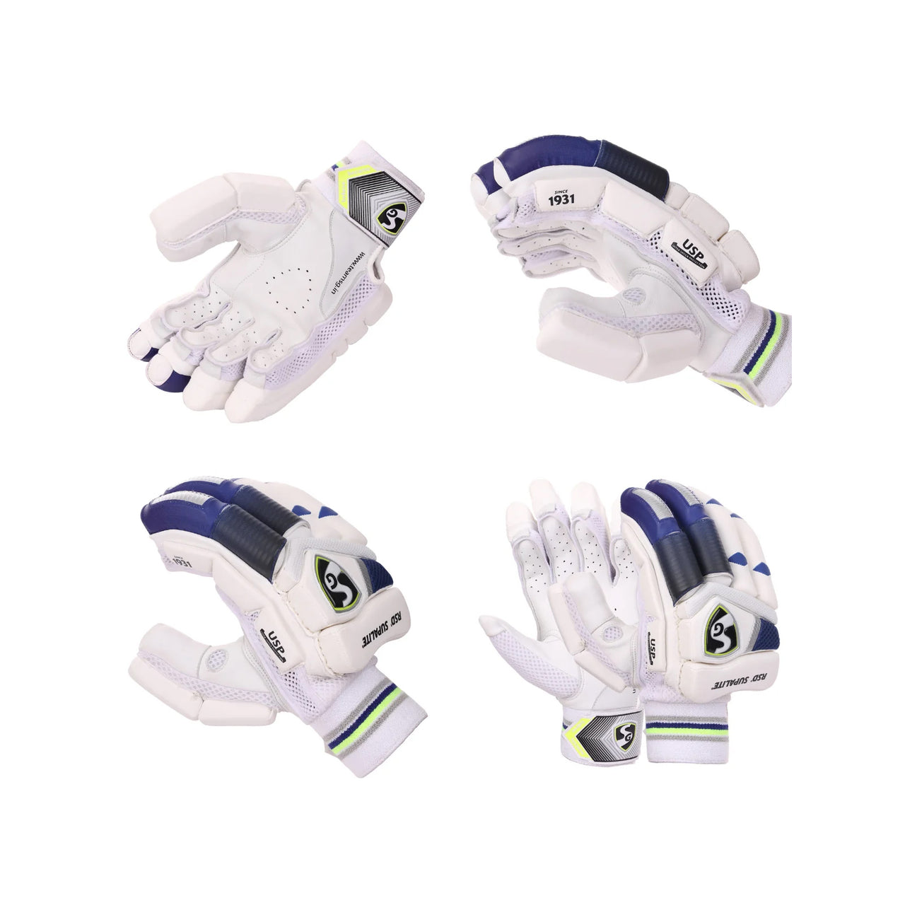 SG RSD Supalite® Cricket Batting Gloves, Adult Size