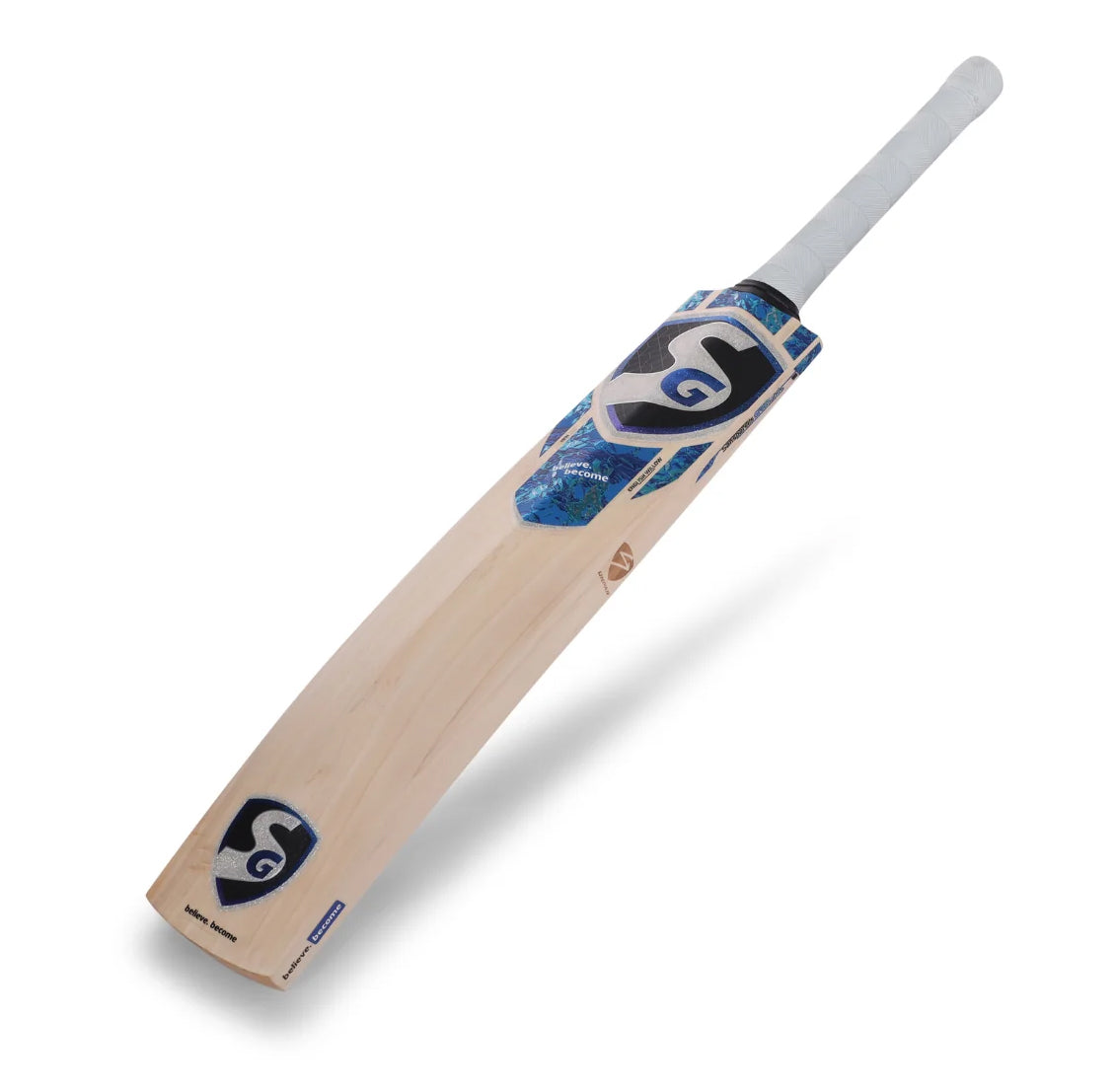 SG Sanju 14 English Willow Cricket Bat With SG|Str8bat Sensor, Short Handle