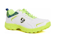 SG Savage Stud Shoe: Dynamic Royal Blue & Lime Cricket Footwear