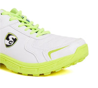 SG Savage Stud Shoe: Dynamic Royal Blue & Lime Cricket Footwear