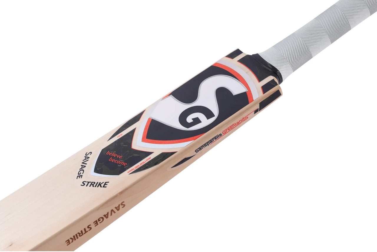 SG Savage Strike English Willow Cricket Bat (Hardik Pandya Series) , Short handle