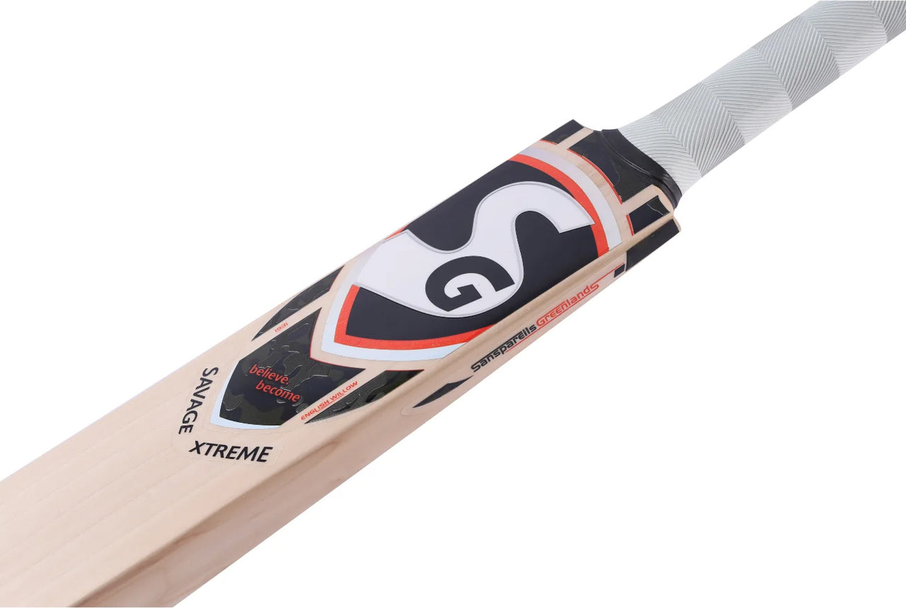 SG Savage Xtreme English Willow Cricket Bat (Hardik Pandya Series), Short Handle