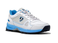 SG SCORER 6.0 Cricket Shoe Design For Performance On The Field - White/Aqua/Black