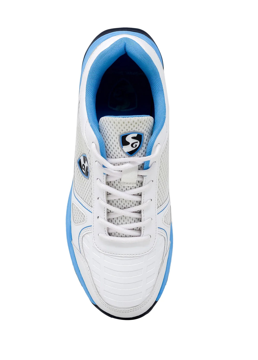SG SCORER 6.0 Cricket Shoe Design For Performance On The Field - White/Aqua/Black