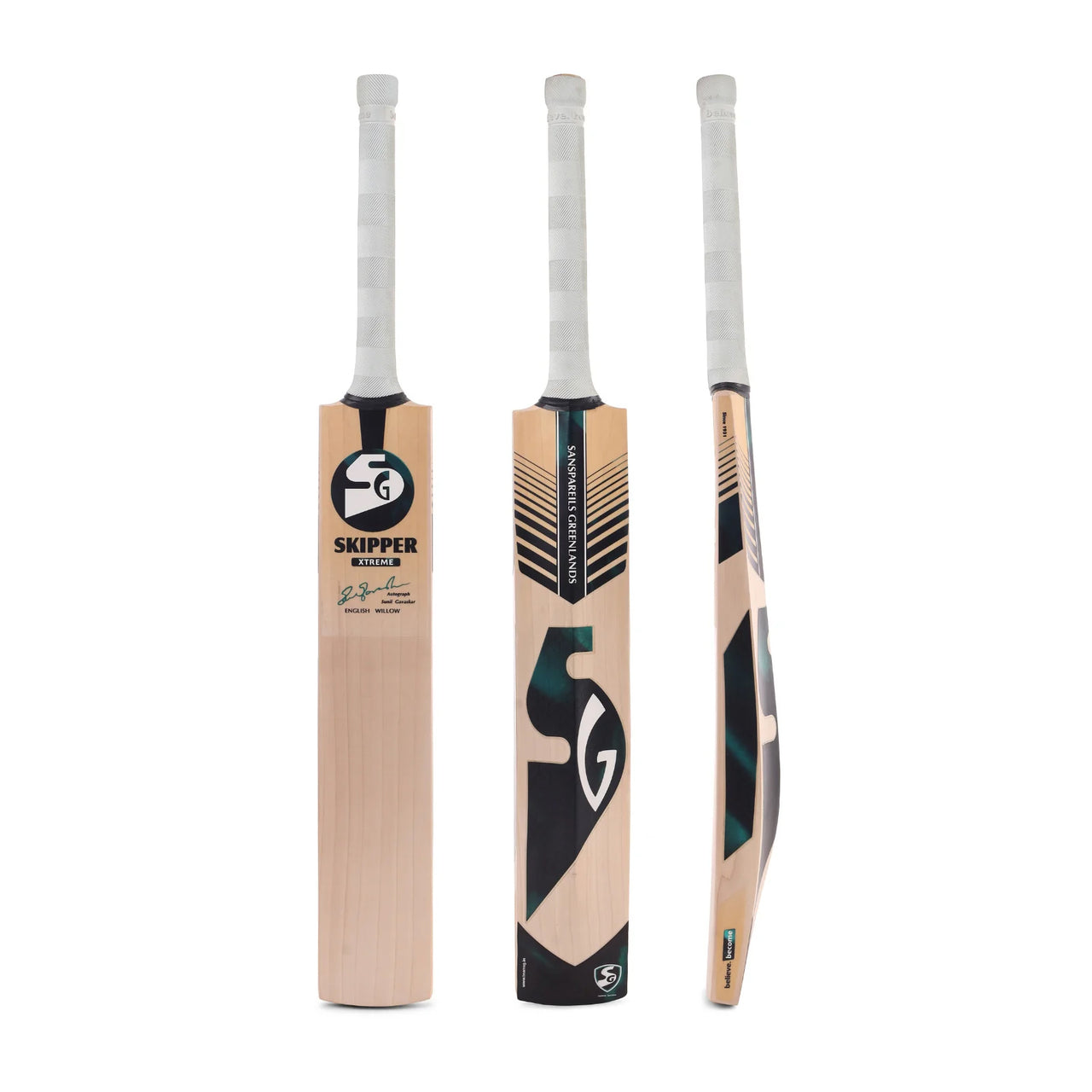 SG Skipper Xtreme English Willow Cricket Bat, Short Handle
