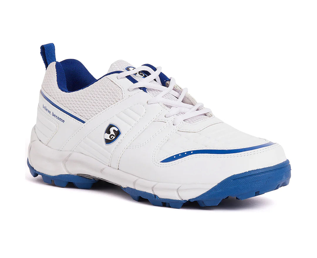 SG Steadler 6.0 Cricket Shoes White/Royal Blue - UK