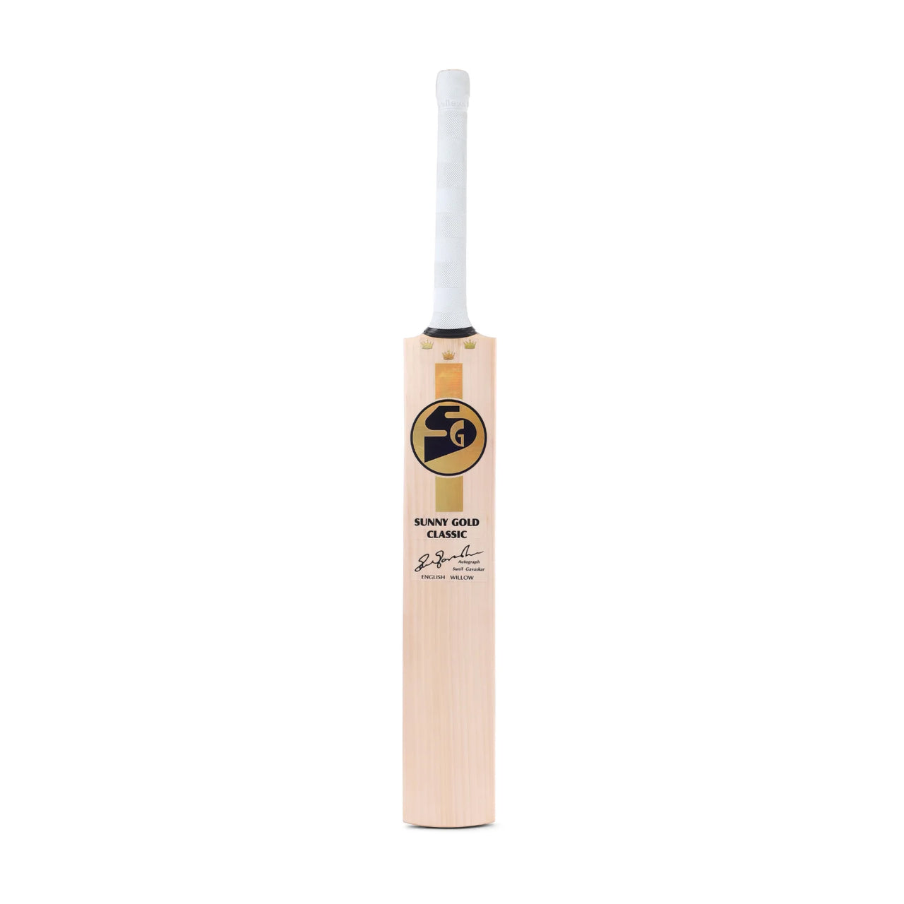 SG Sunny Gold Classic English Willow Cricket Bat With SG|Str8bat Sensor, Short Handle